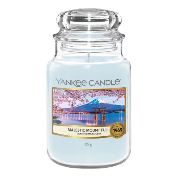 Yankee Candle Duftkerze im Glas (groß) MAJESTIC MOUNT FUJI - Kerze mit Brenndauer bis zu 150 Stunden