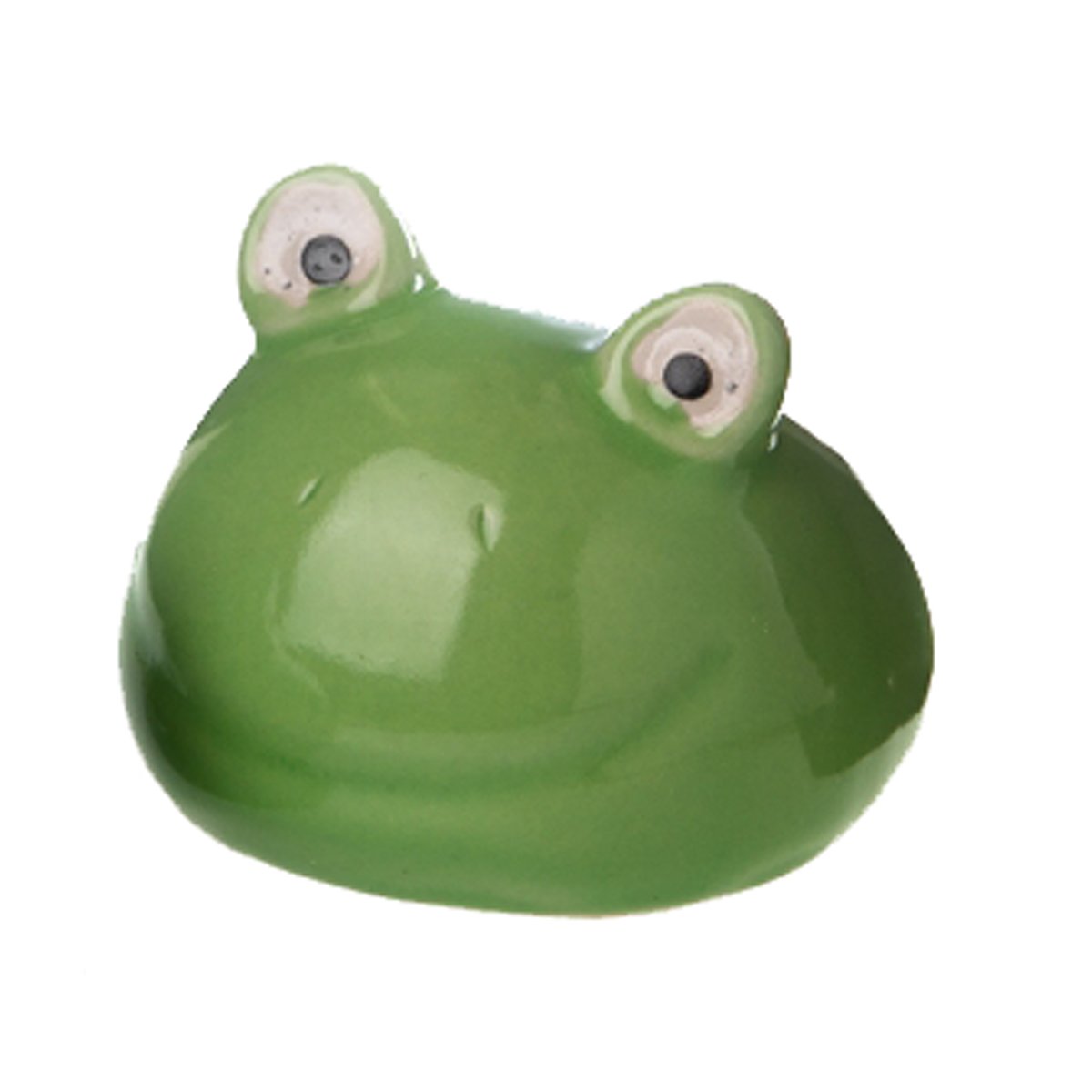 Frosch 7,5x8x6 cm aus Porzellan schwimmend als Teich Deko Deko für