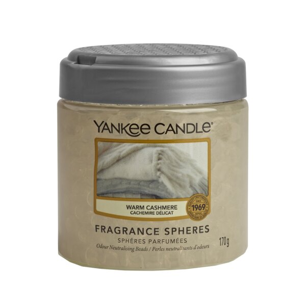 Yankee Candle Fragrance Spheres WARM CASHMERE  - Duftperlen für bis zu 30 Tage, Raumduft