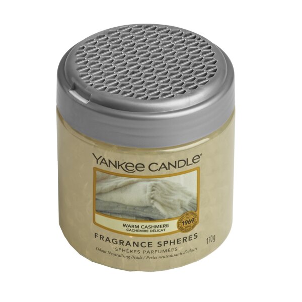 Yankee Candle Fragrance Spheres WARM CASHMERE  - Duftperlen für bis zu 30 Tage, Raumduft