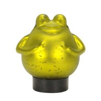 Frosch 12x13,5 cm aus grünem Glas schwimmend als...