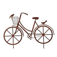 Gartenstecker Fahrrad 30x19 cm im Rost Design - Rostfigur...
