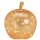 Dekoleuchte Apfel Leuchte (M) Glas, Gold,  Apfel Lampe mit LED Lichterkette, Dekolampe, Tischleuchte, Apfellampe