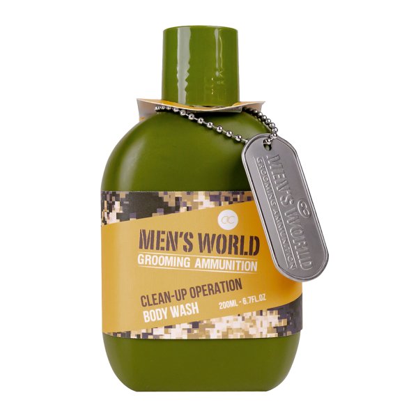 Duschgel Badegel Body Wash Mens World mit Hundemarke - Wellnessgeschenk für Männer, Männergeschenk