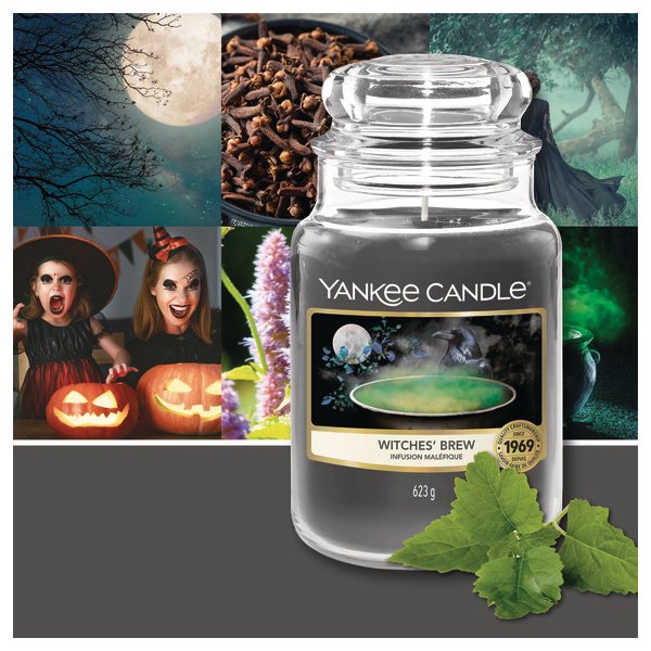 Yankee Candle Duftkerze im Glas (gro) WITCHES BREW - Kerze mit Brenndauer bis zu 150 Stunden