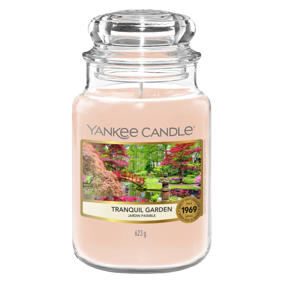 Yankee Candle Duftkerze im Glas (groß) TRANQUIL GARDEN (Sakura Blosso