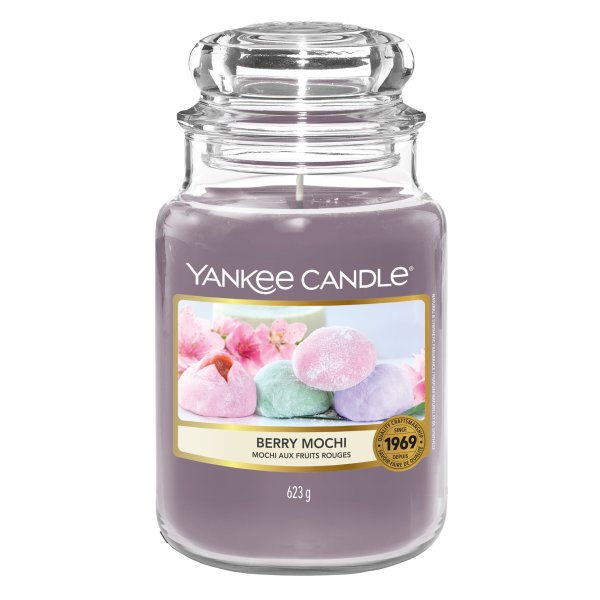 Yankee Candle Duftkerze im Glas (groß) BERRY MOCHI - Kerze mit Brenndauer bis zu 150 Stunden