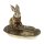 Kleiner Hase mit Schale H: 8,5 cm - Frühlingsdeko, Kartenhalter, Deko Hase, Osterdeko, Osterhase, Ostern