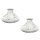 Glasvase "Chantal", Klarglas Vase, H: 7 cm (2er Set) - kleine Vasen, Blumenvase, Tischdekoration, Deko Hochzeit