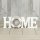 Deko Holz Schriftzug Home 28 cm mit Bilderrahmen - Maritim Dekoration, Strand, Rettungsring, Schild im Retro Look, Ferienwohnung Meer
