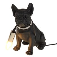 Tischleuchte Bulldogge Francis, schwarz - Tischlampe,...