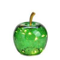 Dekoleuchte Apfel (XS) Glas, dunkelgrün, Apfel Lampe...