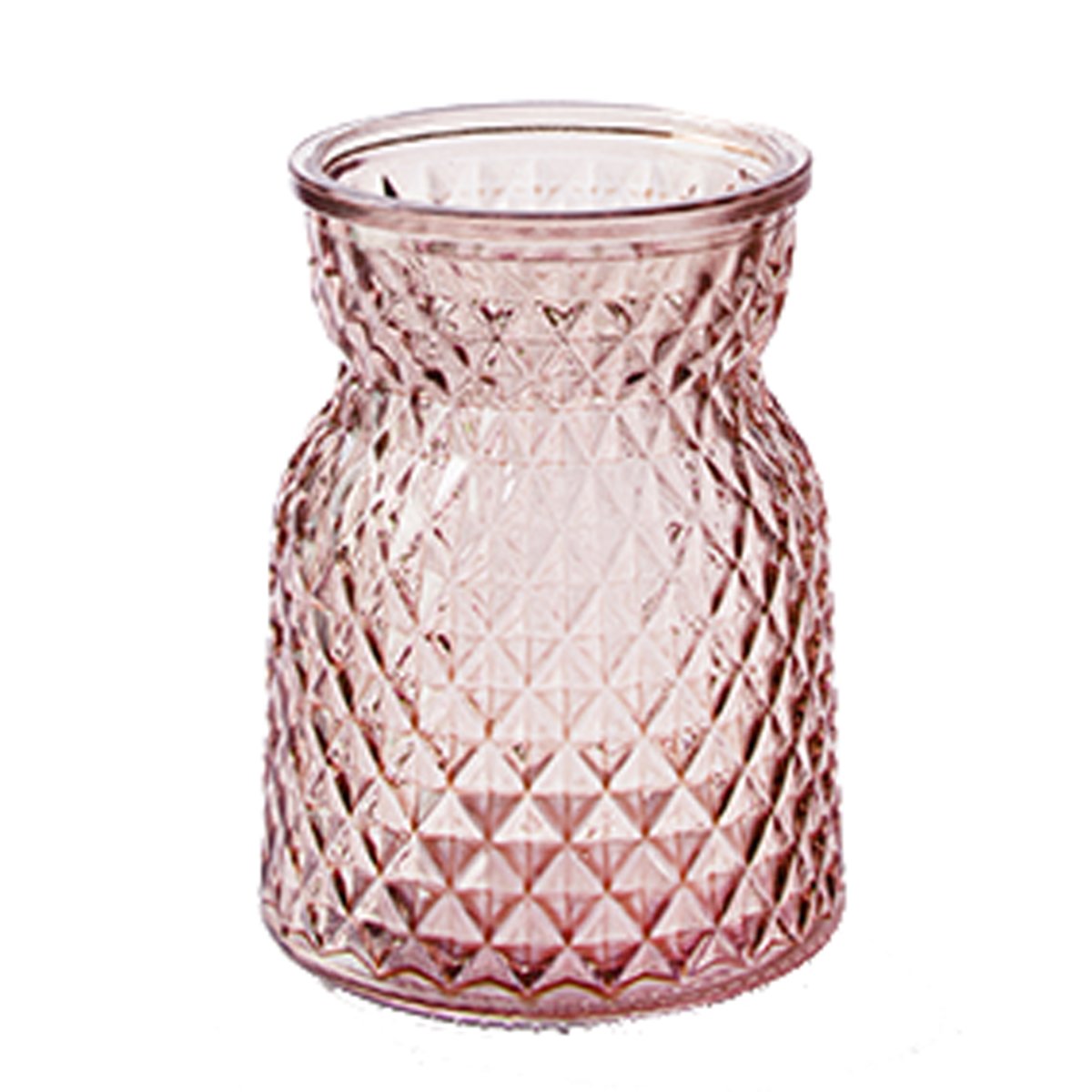 Glasvase "Posh", rosa, kleine Vase, H 10,5 cm kleine Vasen, Blumen