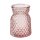 Glasvase "Posh", rosa, kleine Vase, H: 10,5 cm - kleine Vasen, Blumenvase, Tischdekoration, Deko Hochzeit