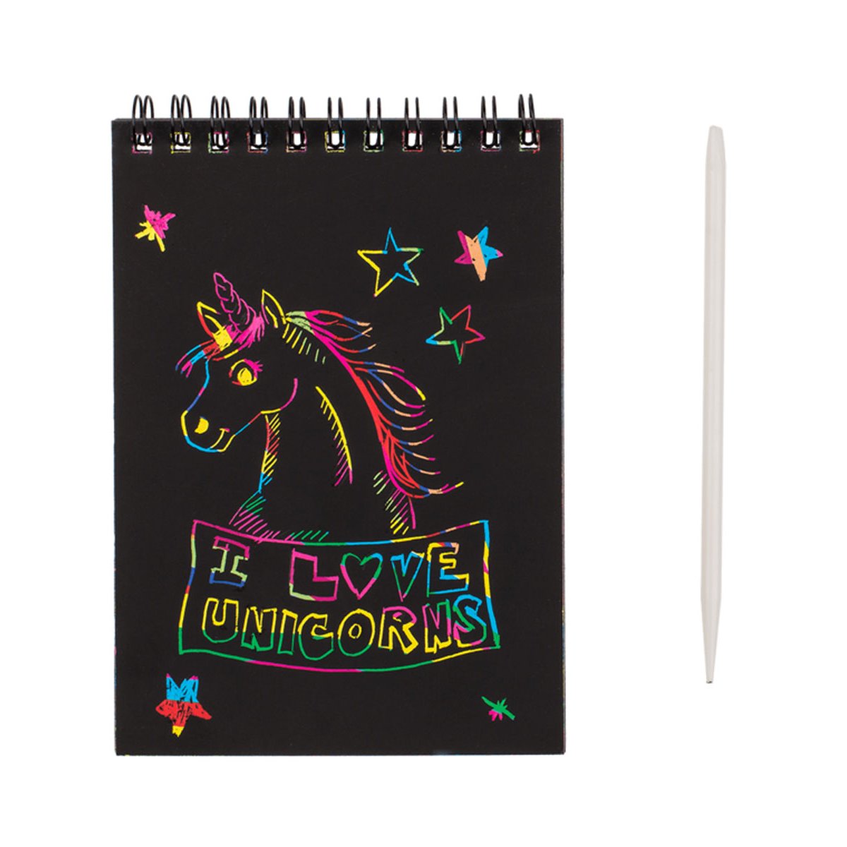 Fluoreszierendes Kratzpapier - 50 Blatt A4 Leuchtend