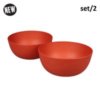 Campinggeschirr Zuperzozial Schale Boost-Bowl 900ml, terra red (2er Pack) Schale Bioplastic C-PLA