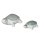 Schildkröte aus Porzellan (2er Set) schwimmend als Teich Deko - Deko für Vogeltränke, Fische, Gartenteich, Frosch, Gartendeko …