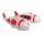 Koi Karpfen mit Streifen 10 cm aus Porzellan schwimmend 2er Set für Schwimmschale, als Teich Deko, Deko für Vogeltränke etc. - Fische, Schwimmtiere