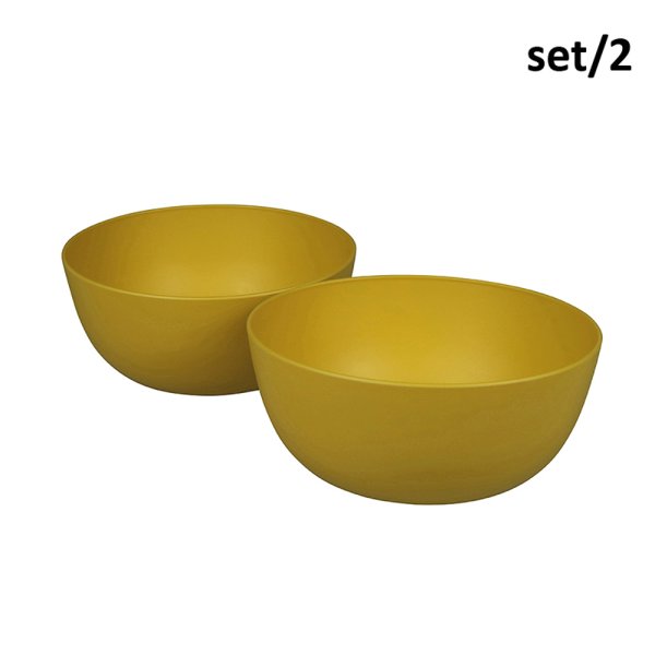Campinggeschirr Zuperzozial Schale Boost-Bowl 900ml, saffron yellow (2er Pack) Schale Bioplastic C-PLA