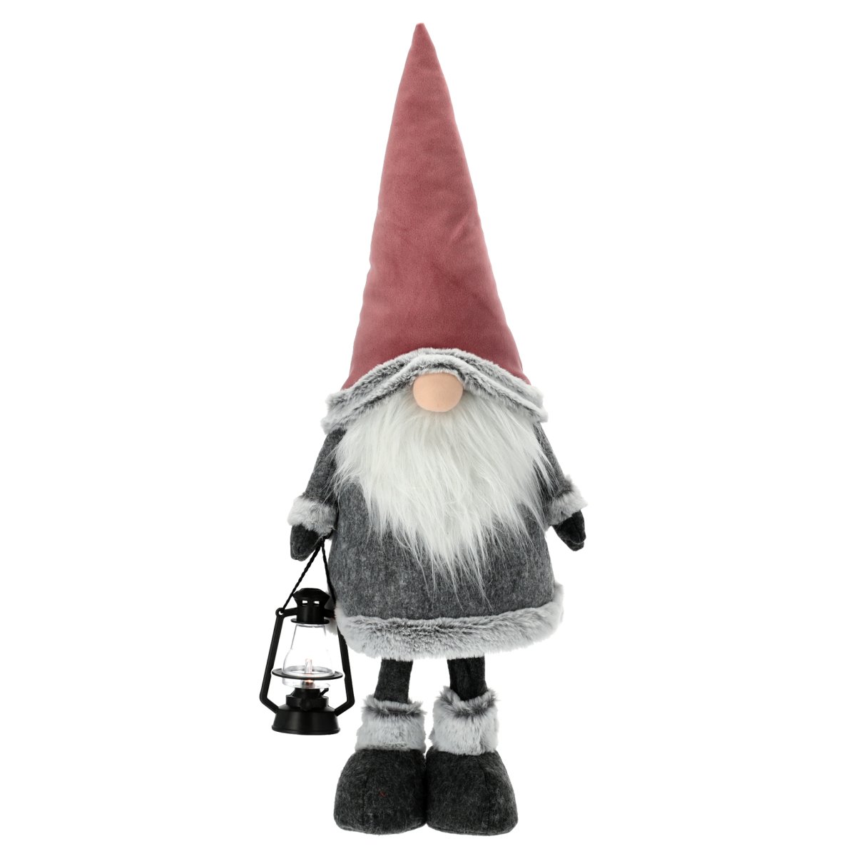 Wichtel Udo mit LED Laterne H: 60cm - Deko Weihnachten, Weihnachtswic ...