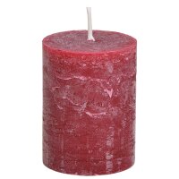Stumpenkerze, durchgefärbt H: 9 cm, Kerze für...