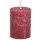 Stumpenkerze, durchgefärbt H: 9 cm, Kerze für Adventskranz (versch. Farben) Bordeaux Rot
