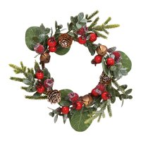 Großer XXL Adventskranz Tannenbaum aus Metall silber, H: 86 cm mit Kerzen und Kränzen - Weihnachten Deko, Adventsdeko, Kerzenhalter Advent, Adventsgesteck