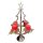 Großer XXL Adventskranz Tannenbaum aus Metall silber, H: 86 cm mit Kerzen und Kränzen - Weihnachten Deko, Adventsdeko, Kerzenhalter Advent, Adventsgesteck