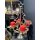 Großer XXL Adventskranz Tannenbaum aus Metall silber, H: 86 cm mit Kerzen und Kränzen - Weihnachten Deko, Adventsdeko, Kerzenhalter Advent, Adventsgesteck