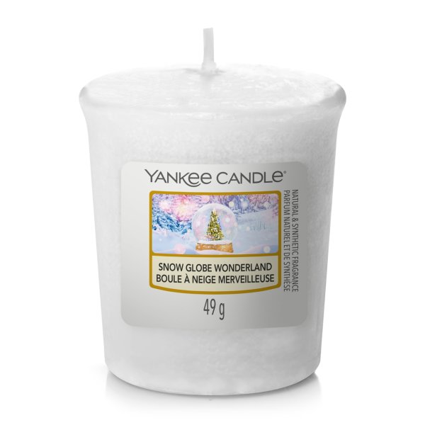 Yankee Candle Votivkerze SNOW GLOBE WONDERLAND - Kerze mit Brenndauer bis zu 15 Stunden