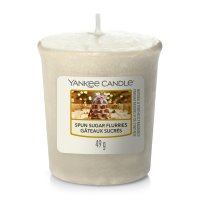 Yankee Candle Votivkerze SPUN SUGAR FLURRIES - Kerze mit...