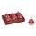 Teelicht Christbaumkugel, rot (6er Set) - Teelichte Weihnachten Weihnachtskugel, Kerze Advent, Adventskranz