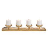 Kerzenhalter Adventskranz länglich L: 57 cm aus...
