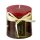 Stumpenkerze, handgemacht Bordeaux 7,2 x 6,8 cm - Kerze für Adventskranz, Kerzen
