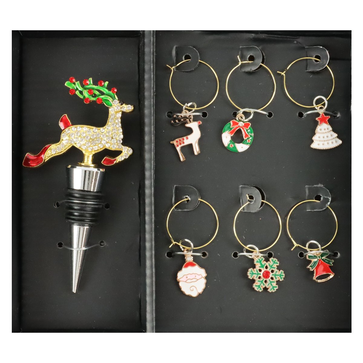 KITCHENDAO Vakuum Weinverschluss - 4 Stopfen Mit Tonanzeige