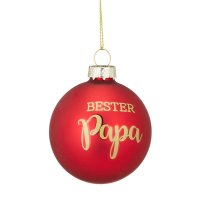 Christbaumkugel Bester Papa - Baumschmuck Familie,...