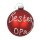 Große Christbaumkugel Bester Opa D: 8cm - Baumschmuck Familie, Baumkugel, Weihnachtsgeschenk