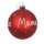 Große Christbaumkugel Beste Mama D: 8cm - Baumschmuck Familie, Baumkugel, Weihnachtsgeschenk