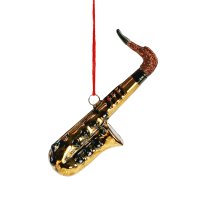 Baumschmuck Saxophon, gold - Baumkugel, Weihnachtsdeko,...