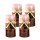 Stumpenkerze, handgemacht 14 x 6,8 cm (4er Set) Altrosa - Kerze für Adventskranz, Kerzen
