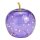 Dekoleuchte Apfel (S) Glas, Helllila,  Apfel Lampe mit LED Lichterkette, Dekolampe, Tischleuchte, Apfellampe