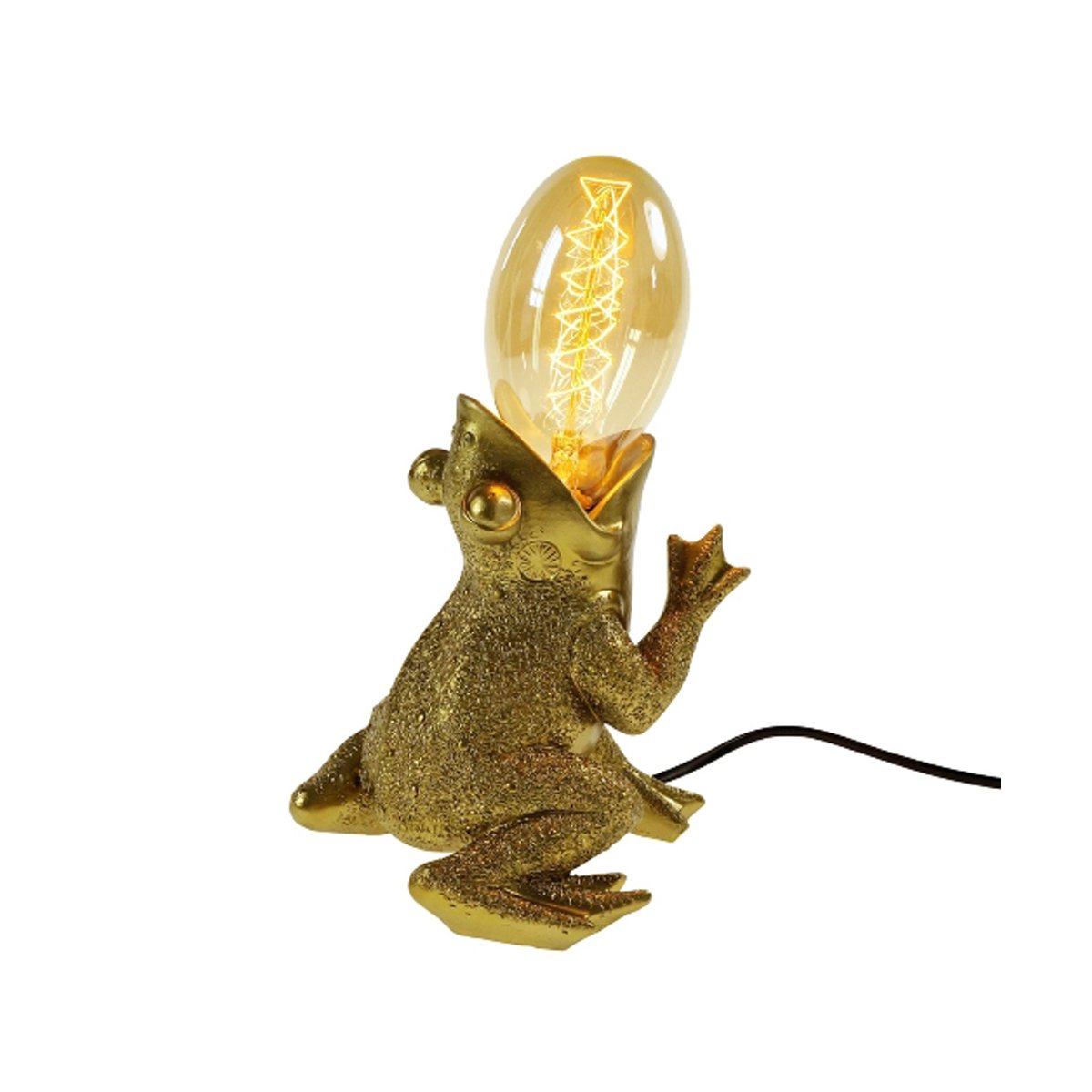 Tischleuchte Lampe Frosch Froggy gold - Tischlampe, Dekoleuchte, Deko,  58,95 €