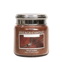 Village Candle Duftkerze im Glas (medium) Italian Leather LE - Limited Edition - Kerze mit 2-Docht Technologie