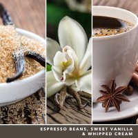 Yankee Candle Duftkerze im Glas (groß) VANILLA BEAN ESPRESSO - Kerze mit Brenndauer bis zu 90 Stunden