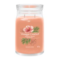 Yankee Candle Duftkerze im Glas (groß) TROPICAL BREEZE - Kerze mit Brenndauer bis zu 90 Stunden