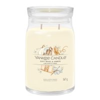 Yankee Candle Duftkerze im Glas (groß) SOFT WOOL...