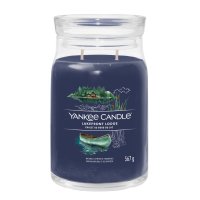 Yankee Candle Duftkerze im Glas (groß) LAKEFRONT LODGE - Kerze mit Brenndauer bis zu 90 Stunden