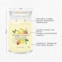 Yankee Candle Duftkerze im Glas (groß) ICED BERRY LEMONADE - Kerze mit Brenndauer bis zu 90 Stunden