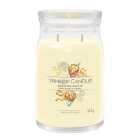 Yankee Candle Duftkerze im Glas (groß) BANOFFEE WAFFLE - Kerze mit Brenndauer bis zu 90 Stunden