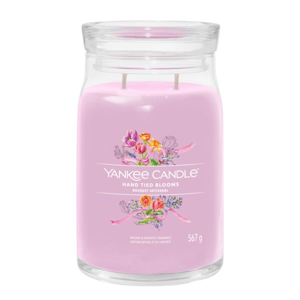 Yankee Candle Duftkerze im Glas (groß) HAND TIED BLOOMS - Kerze mit Brenndauer bis zu 90 Stunden